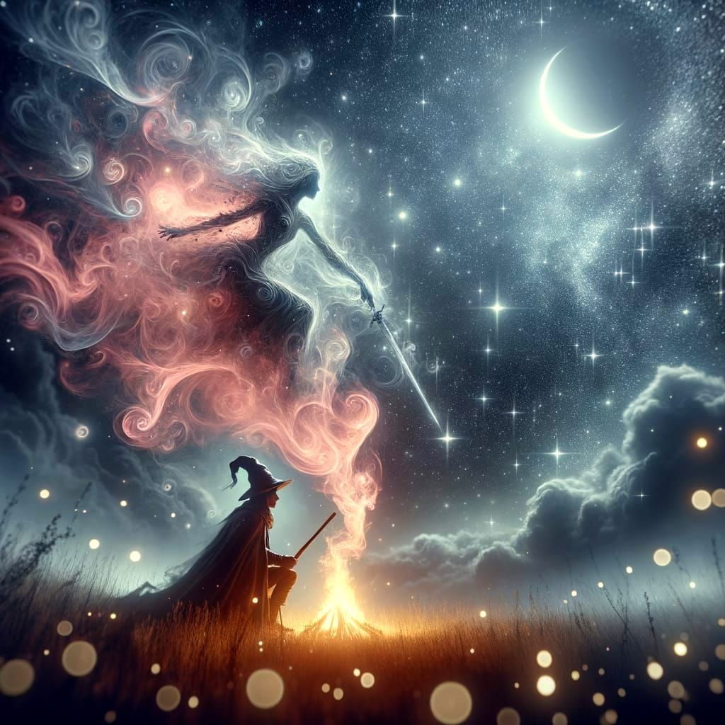 The Mage Chants "ABRA-CA-CAMPFIRE-Flames-of-Protection"