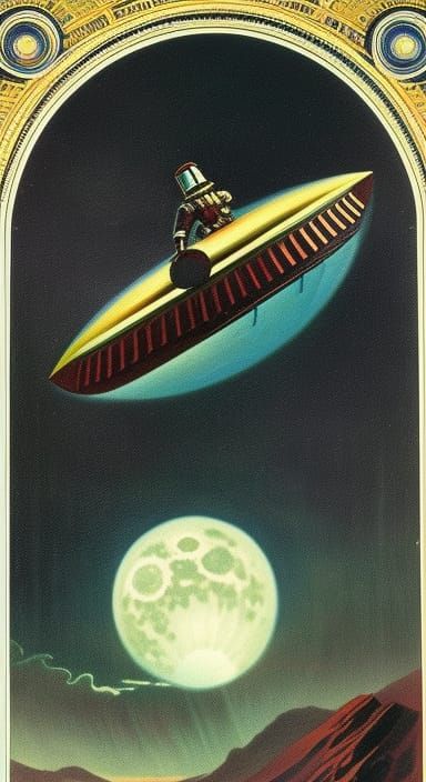 Vintage sci-fi illustration