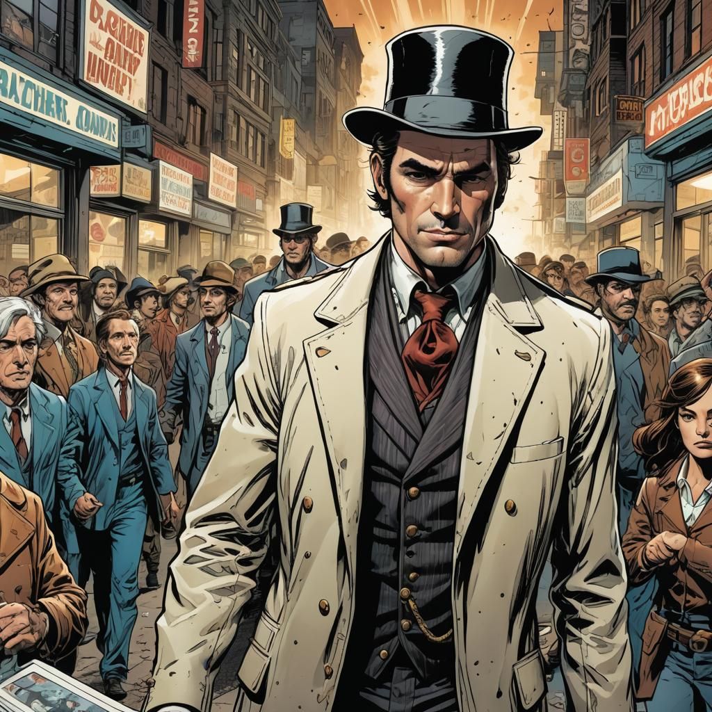 Dandy Highwayman in Comic Book Art Style