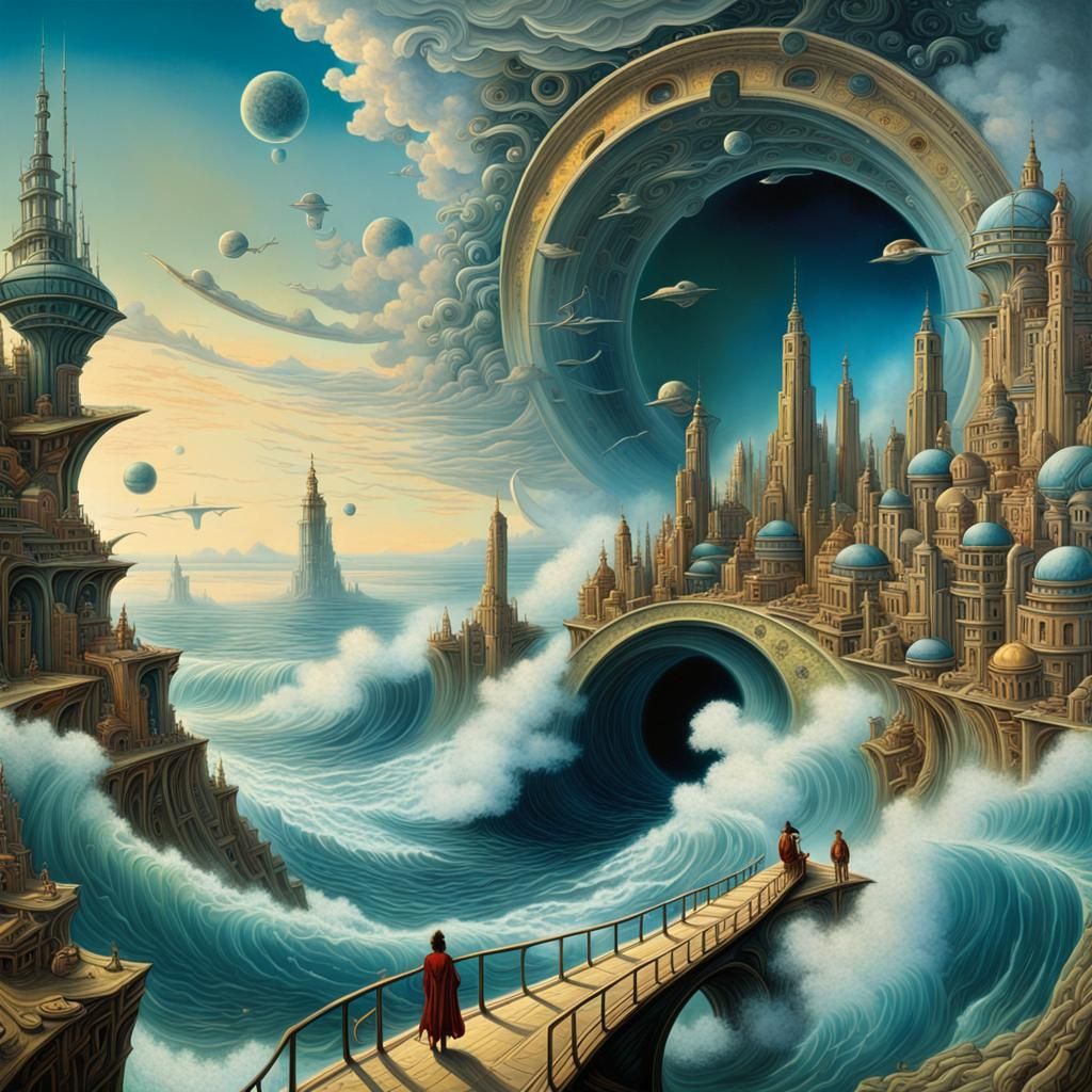 Mystical Futuristic City