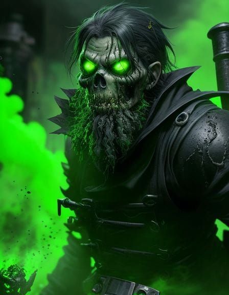 Mysterious Warlock Portrait