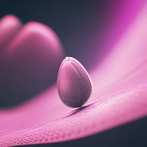 Macro Water Drop on Flower: Digital Matte Painting
