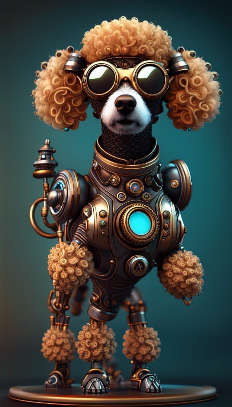 Steampunk Poodle 4