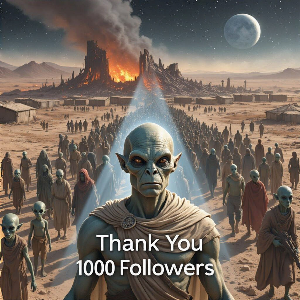 Alien Liberator in Celestial Light