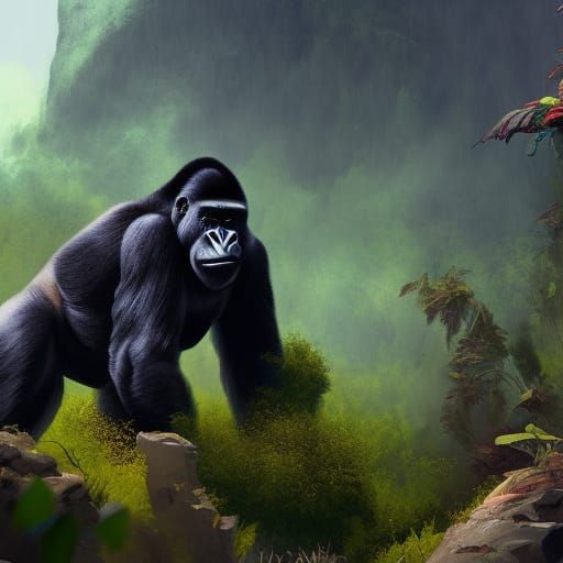 Detailed Gorilla Tag Matte Painting in Unreal Engine