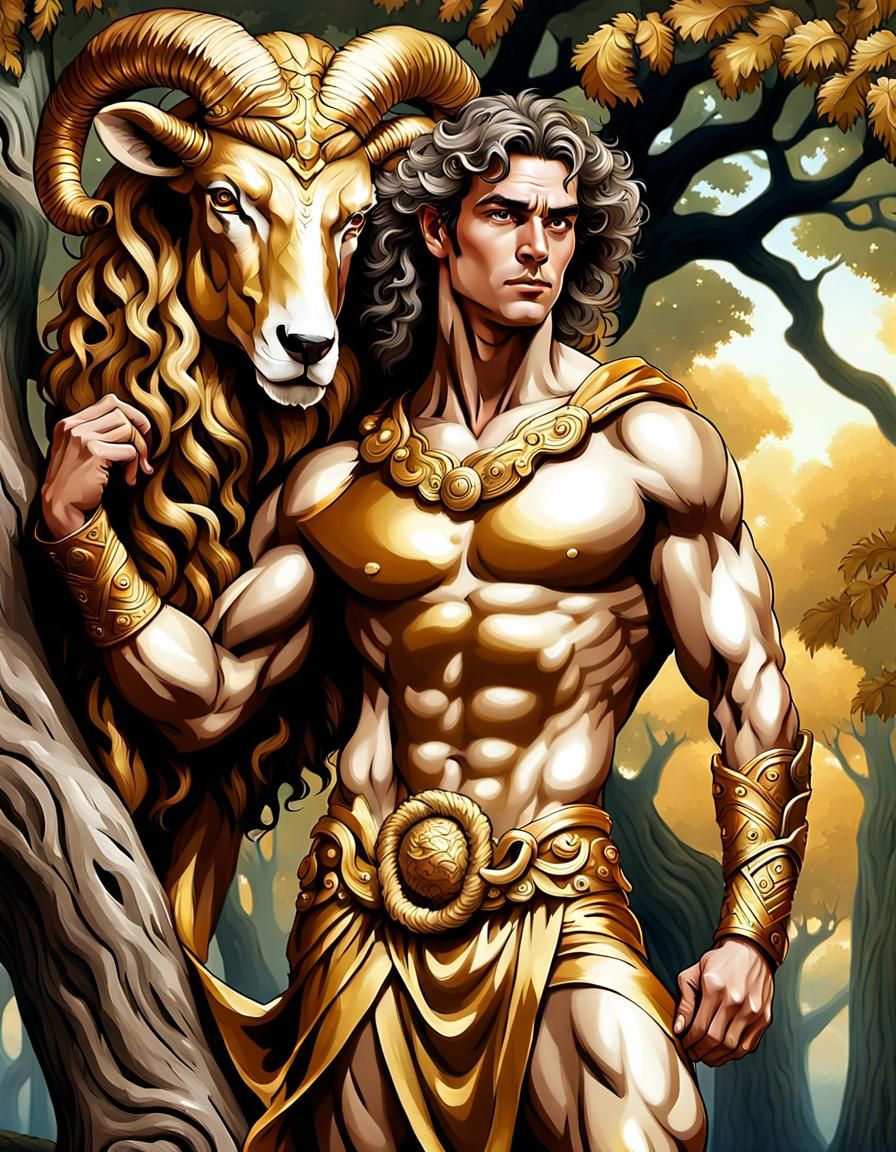 Jason with the Golden Fleece: Digital Art