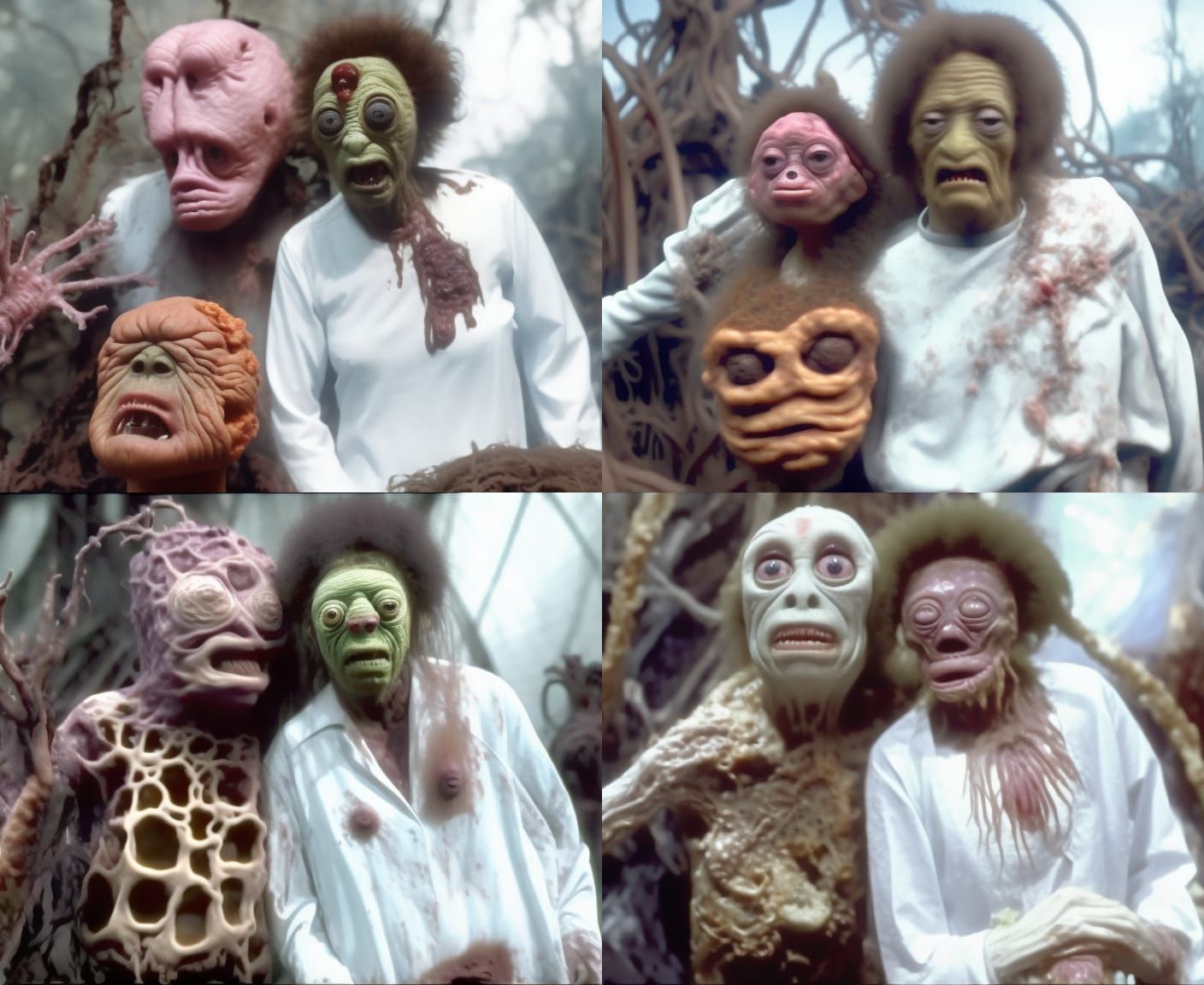 Grotesque Old Man in Coral Cavern