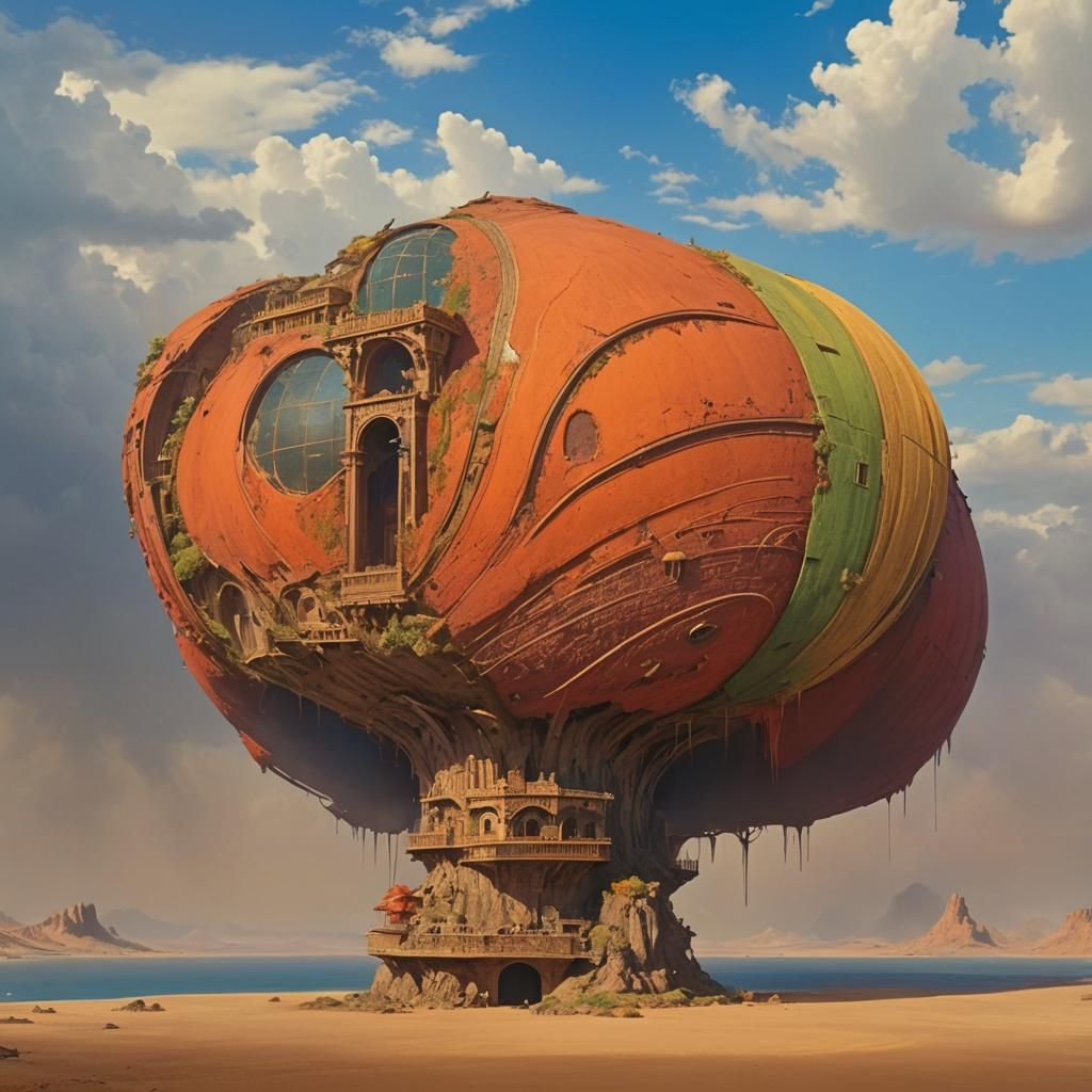 Fantastical Matte Painting in Deep Color