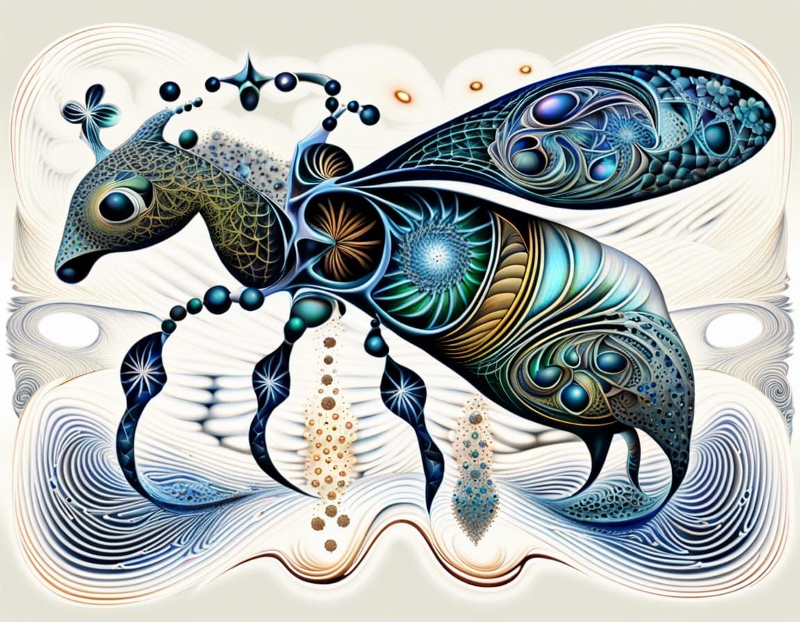 Fractal Conception: Quantum Zentangle in 3D