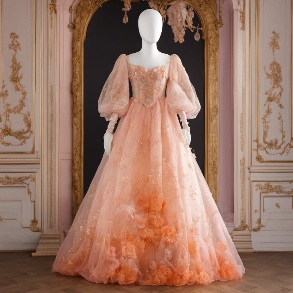 Rococo Princess Dress with Puffy Sleeves