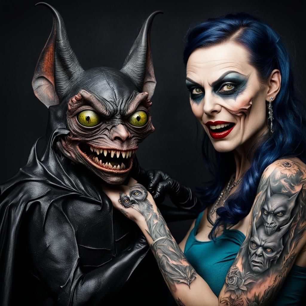 Campy Horror: Model and Bat in Boston