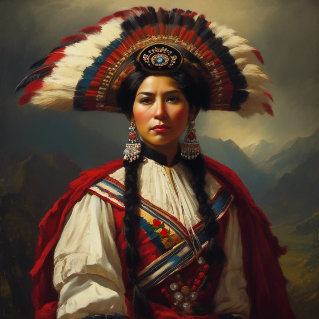 Portrait of Gregoria Apaza in Speedpaint Style