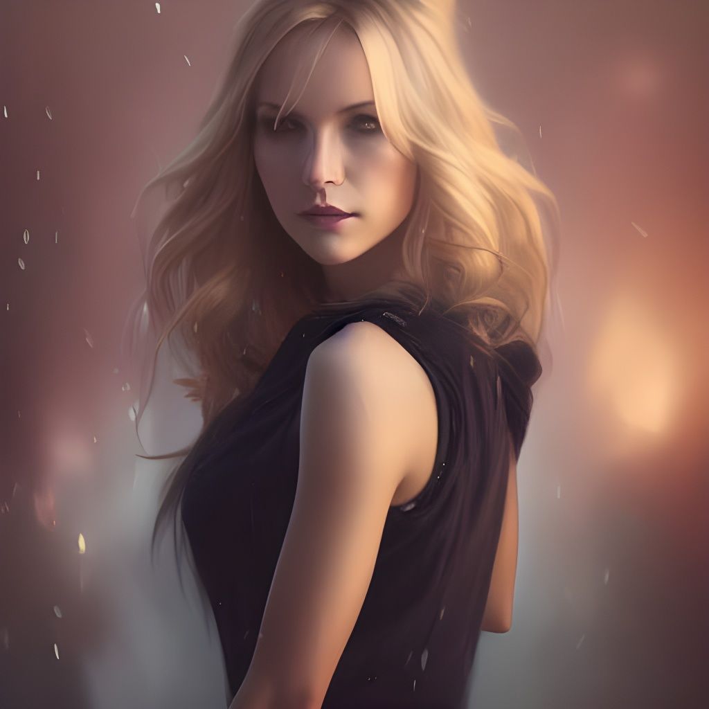 Caroline Forbes Portrait in Artgerm Style