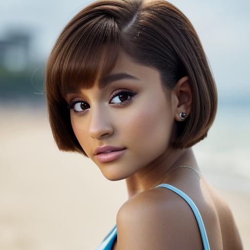 Ariana Grande at the Beach: Professional Photography