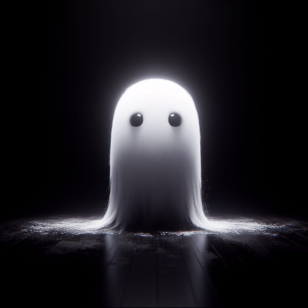 Enchanting White Ghost in Intimate Close-Up