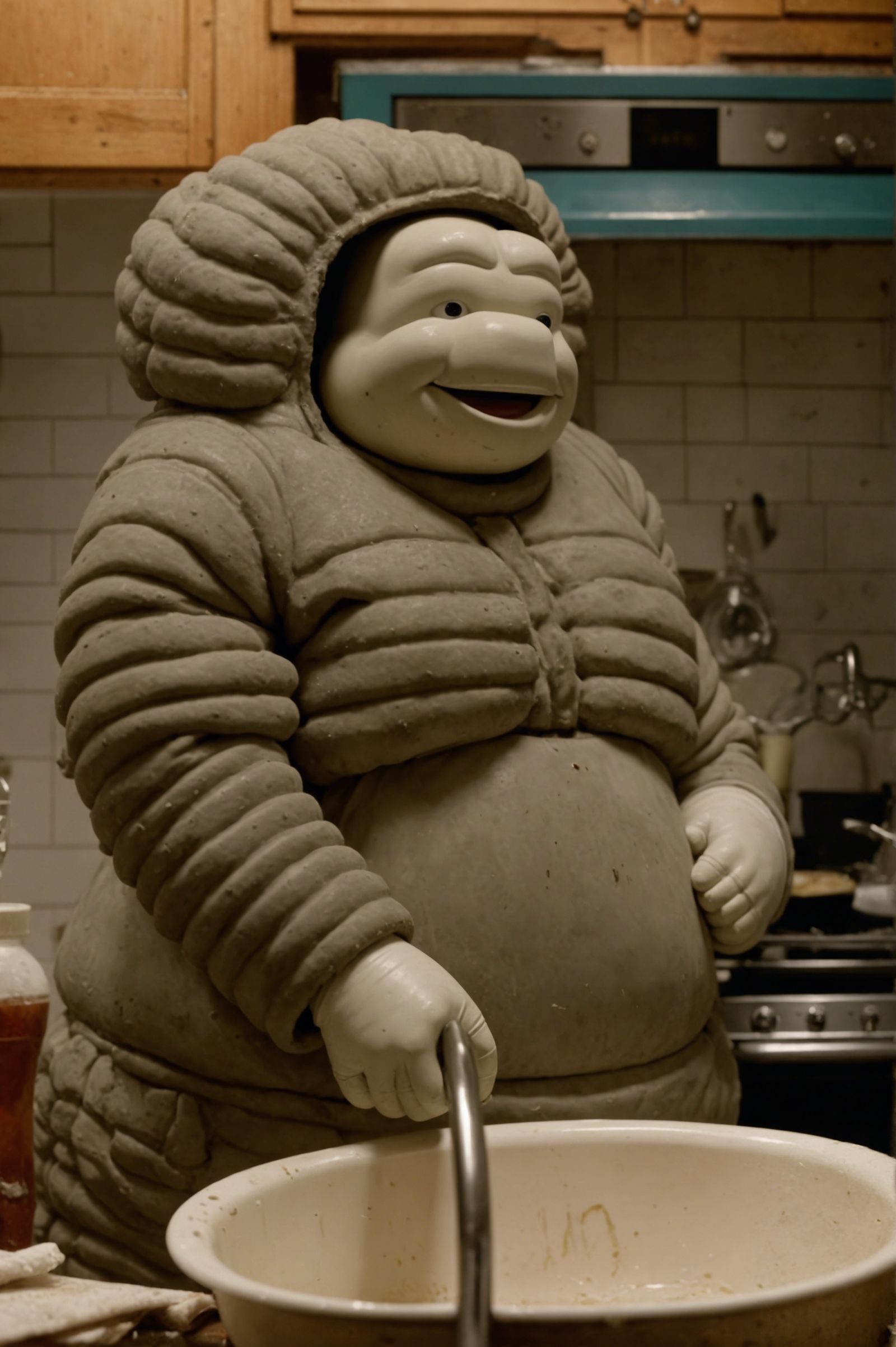 Michelin Man in a Dirty Kitchen