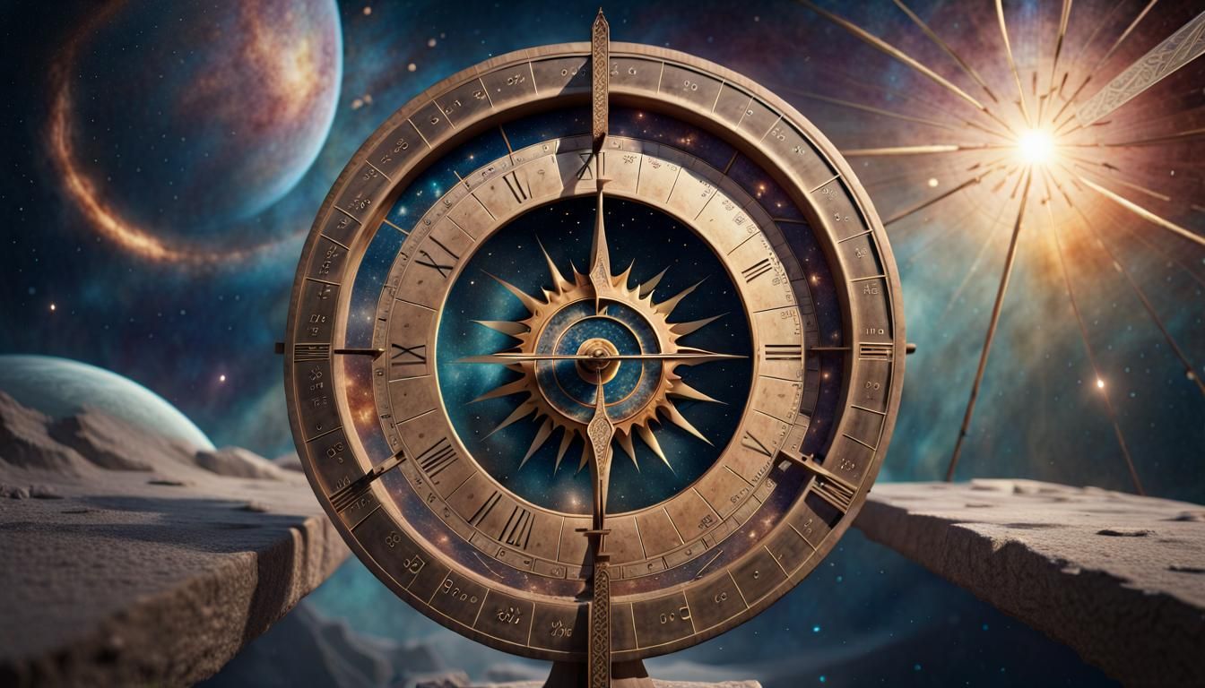 Cosmic Sundial: Infinity and Time in Space