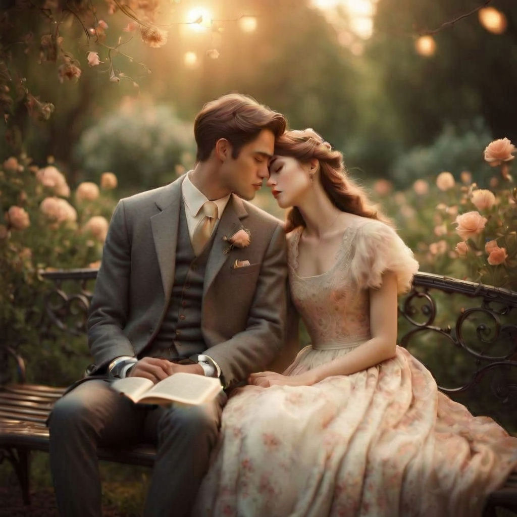 Whispers of Moonlit Romance in a Dreamy Garden