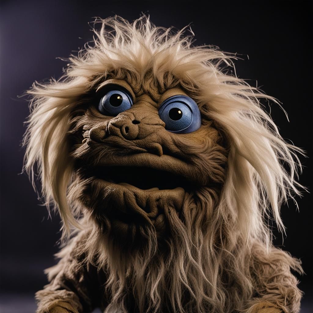 Cute Furry Monster Puppet from The Dark Crystal