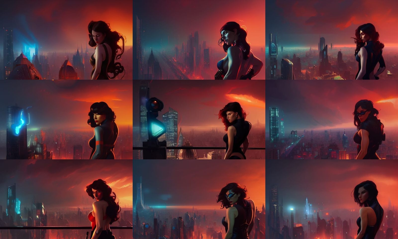 Spy Woman Portrait in Hyperdetailed Style