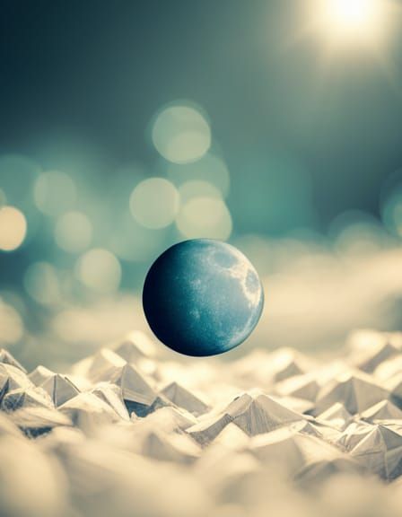 Gothic Moonlight with Origami Paper Folds