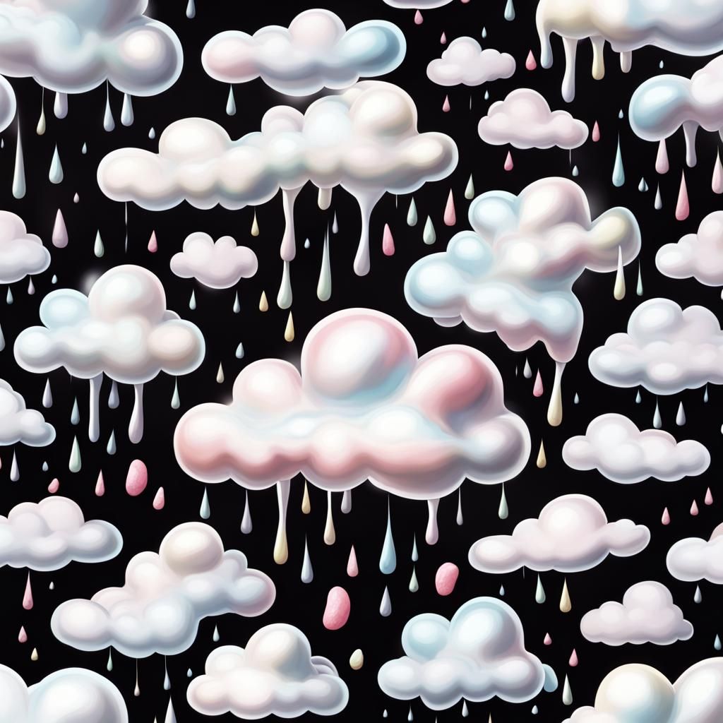 Liquorice Rain and Marshmallow Clouds in 8K