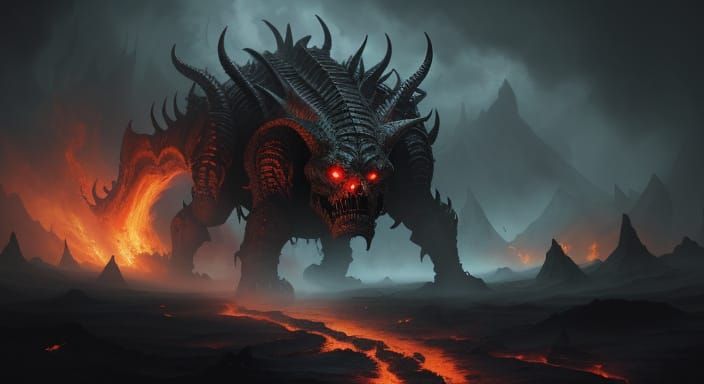 Hell Hound Descends into Infernal Abyss