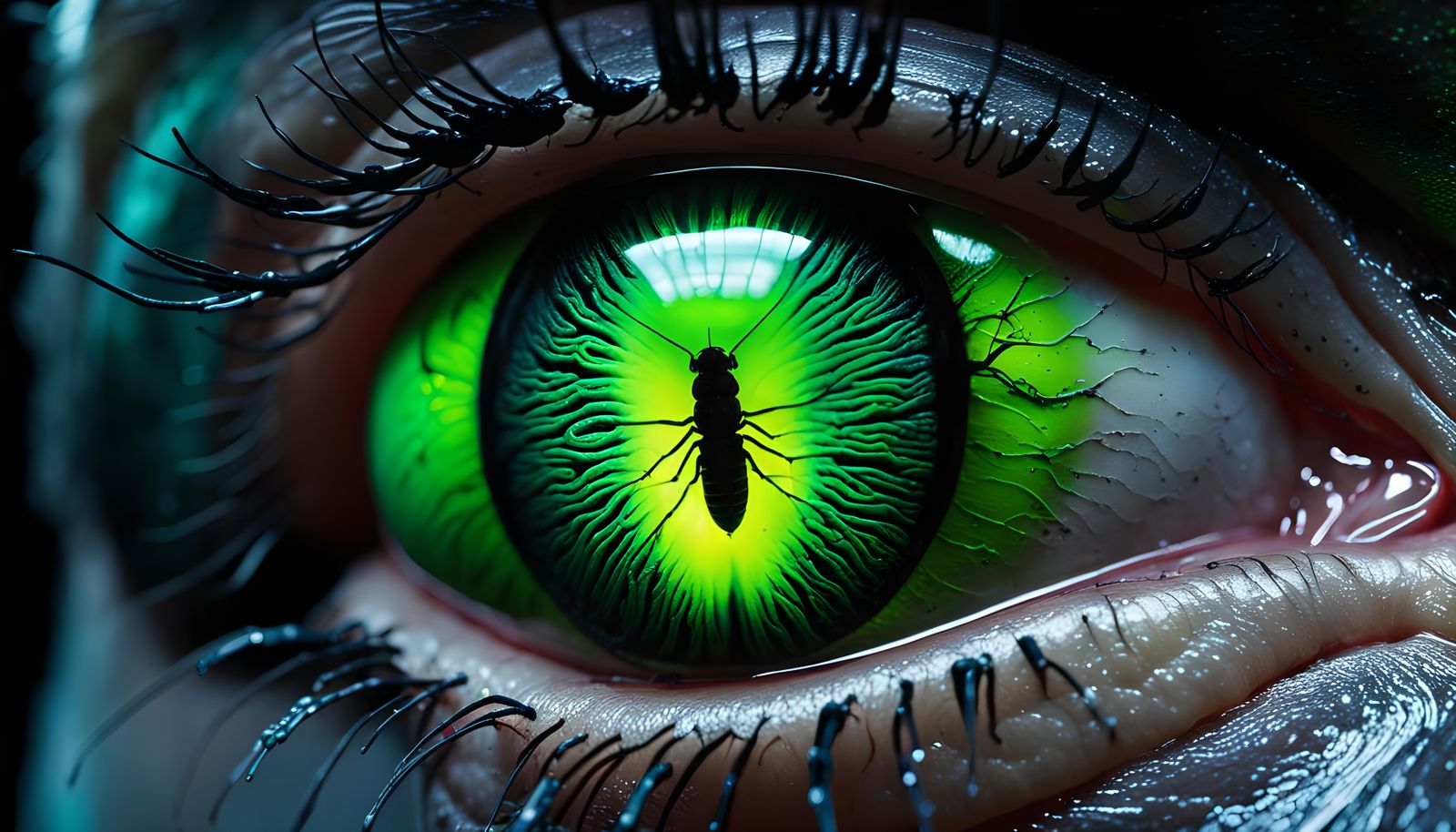 Hyperrealistic Firefly Autopsy in Candy Art Style