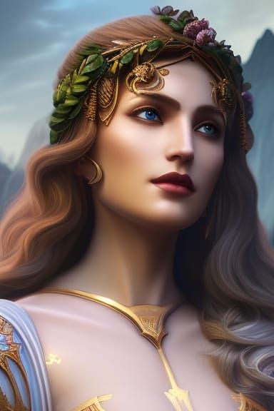 Philotes, Greek Goddess of Affection in Detailed Matte Paint...