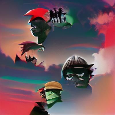 Gorillaz Demon Days Inspired Digital Illustration