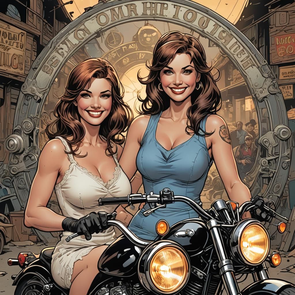 Glamorous Women in Torn Nighties: Comic Book Art