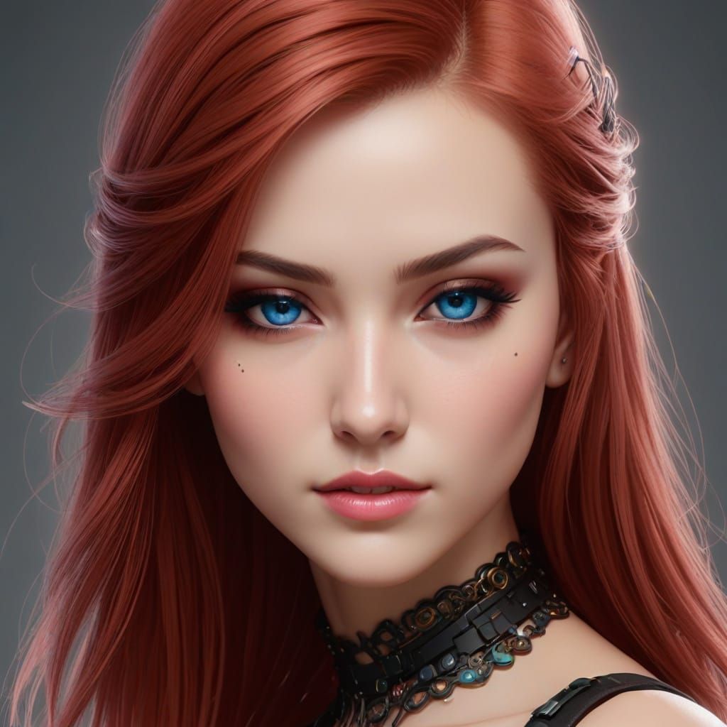 Cyberpunk Dystopian Rebel in Neon Cityscape