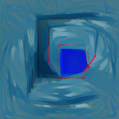 AI-Generated Abstract Blue Channel Design