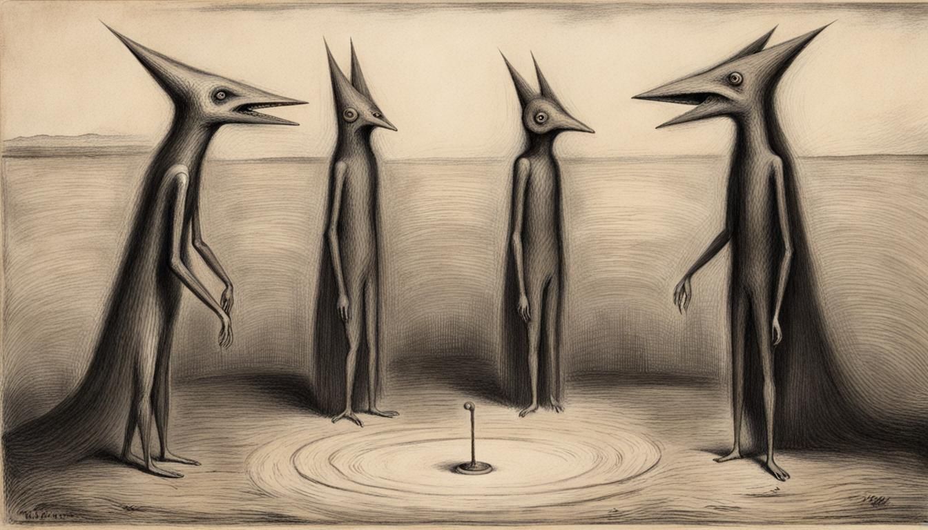 Expressionist Drawing Inspired by Alfred Kubin