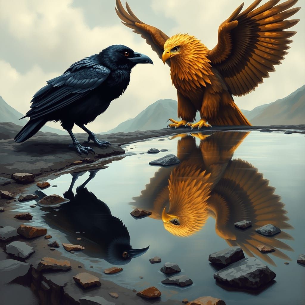The crow or the eagle  ...