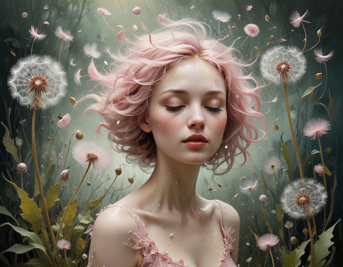 Delicate Dandelion Seeds Dance in Ethereal Breeze