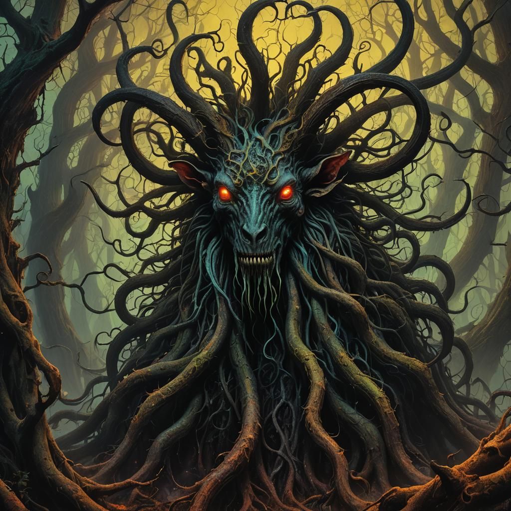 Shub-Niggurath Emerges: A Dark Surrealist Vision
