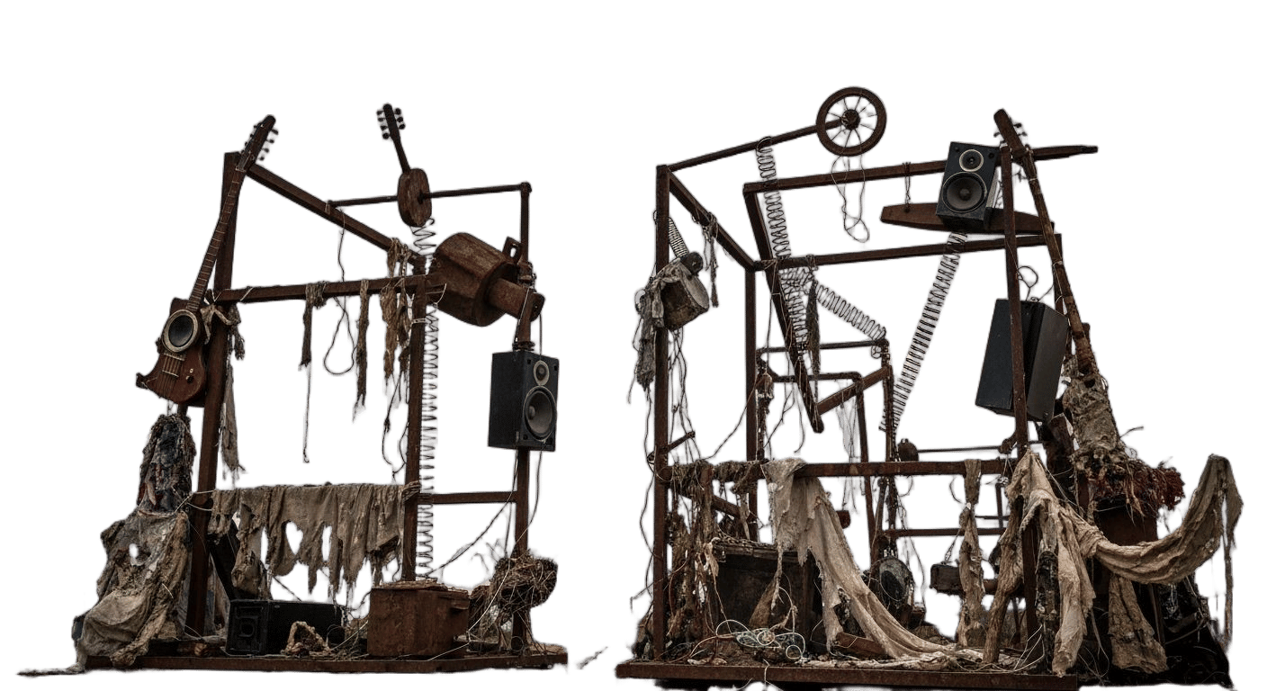 Kinetic Sound Sculpture Inspired by Jean Tinguely