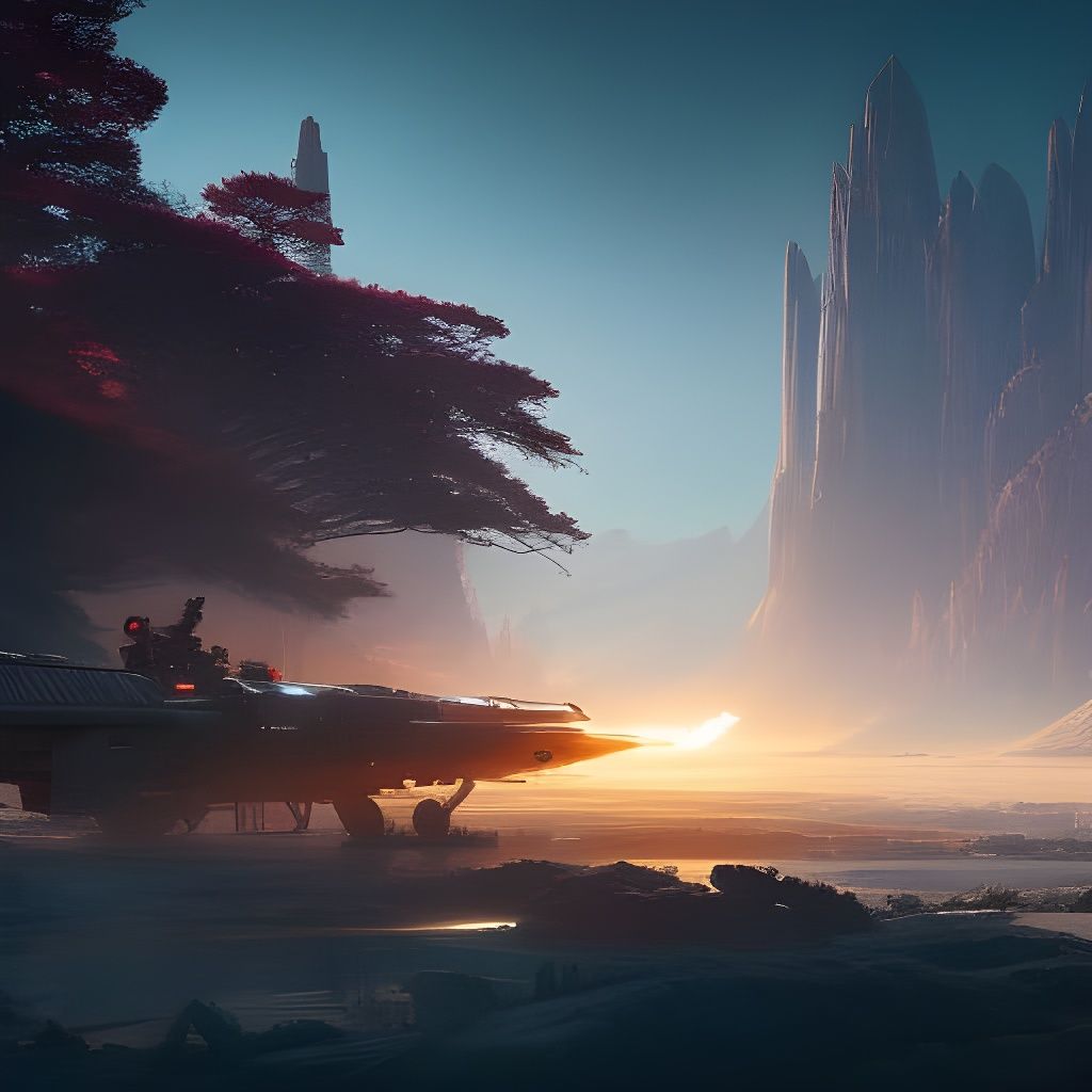 No Man's Sky Inspired Alien Landscape in Space