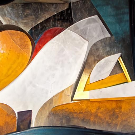 Abstract Cubism Geometric Composition