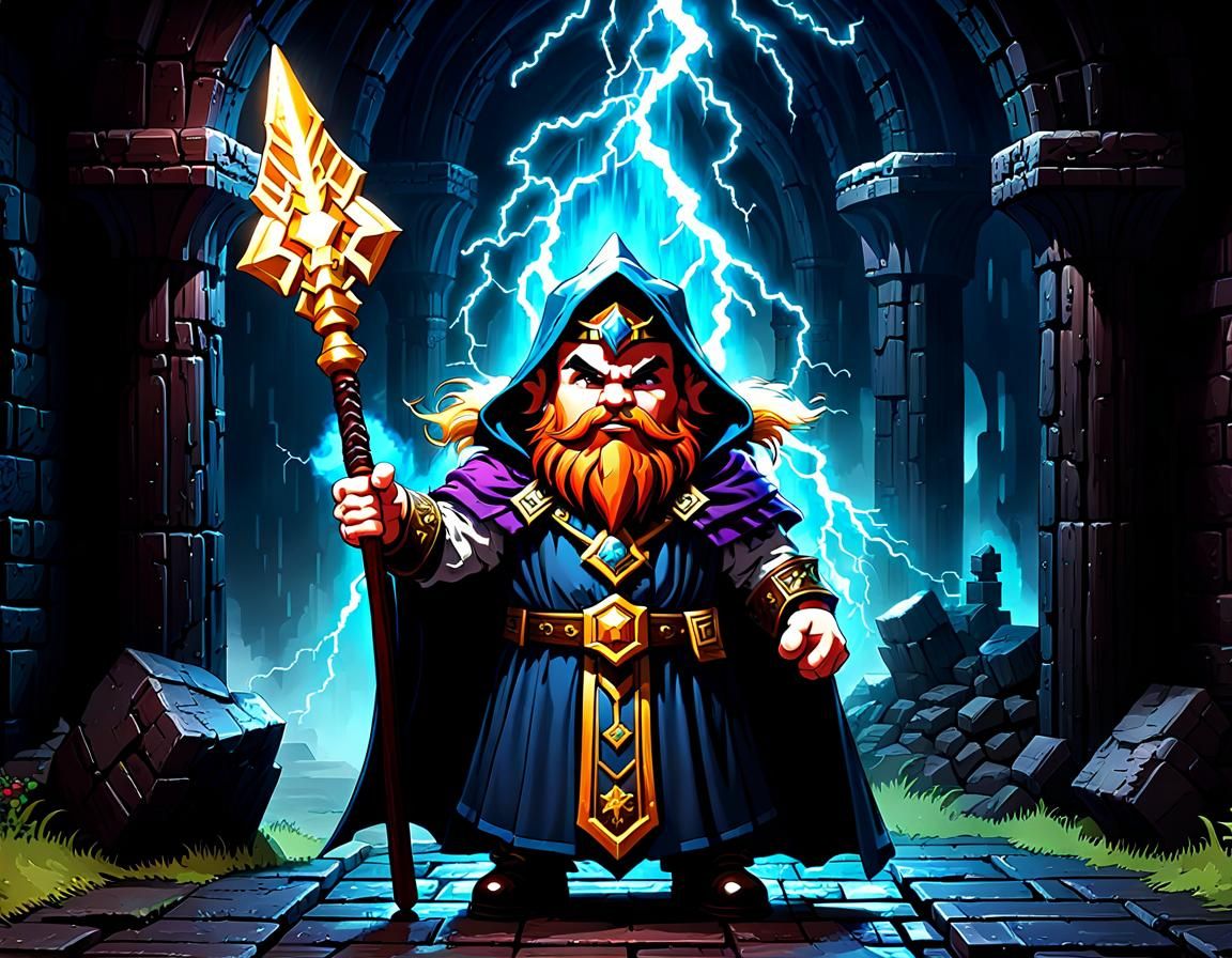 Evil Sorcerer RavenHammer Dwarf Villain