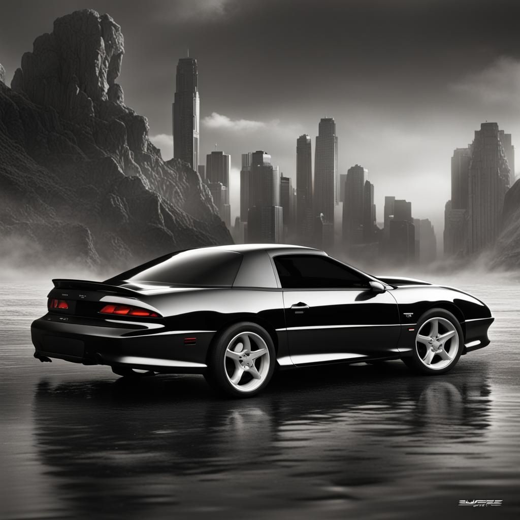 1996 Chevrolet Camaro 3/4 View Matte Painting