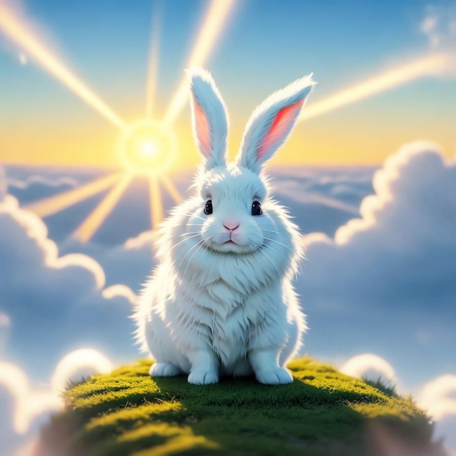 Adorable Bunny in Divine Sunshine
