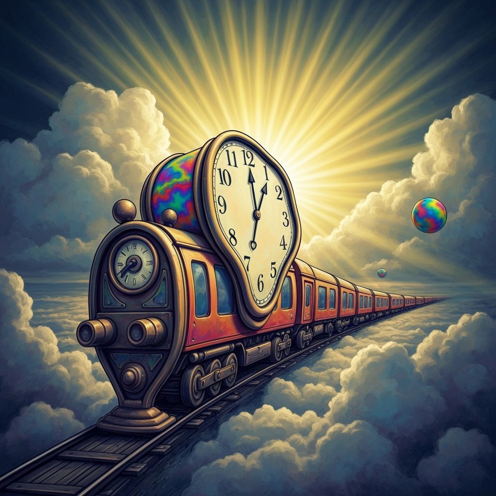 Psychedelic Train to Skateville in Heavenly Sunshine