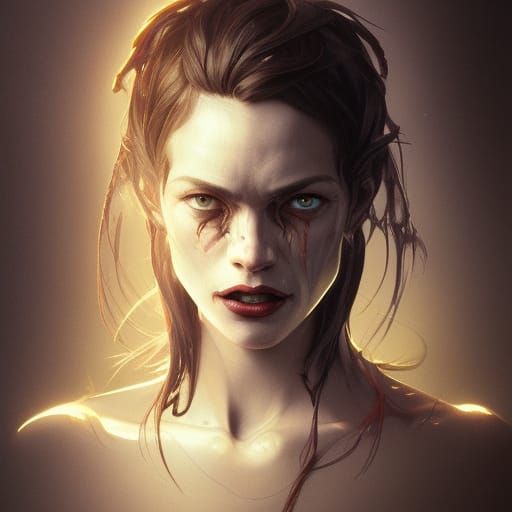 Hyperdetailed Portrait of a Demonic Soul