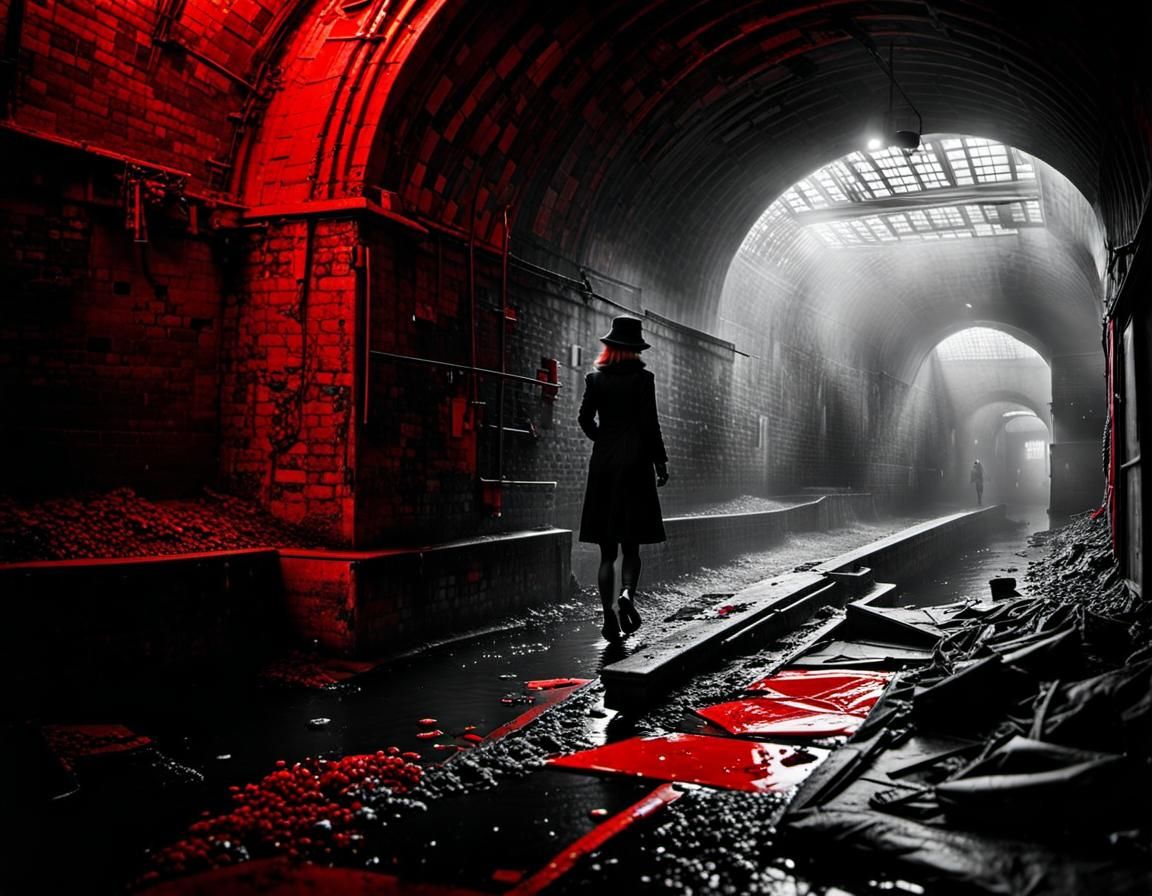 Evocative Photo of Horrific Times in Vivid Red