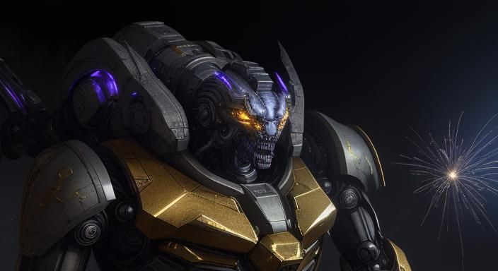 Mechanical Beings in Dark Lab Rendered in Unreal Engine