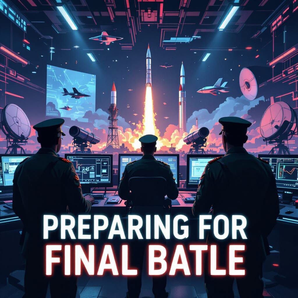 Futuristic War Room: Iranian Military Showcase