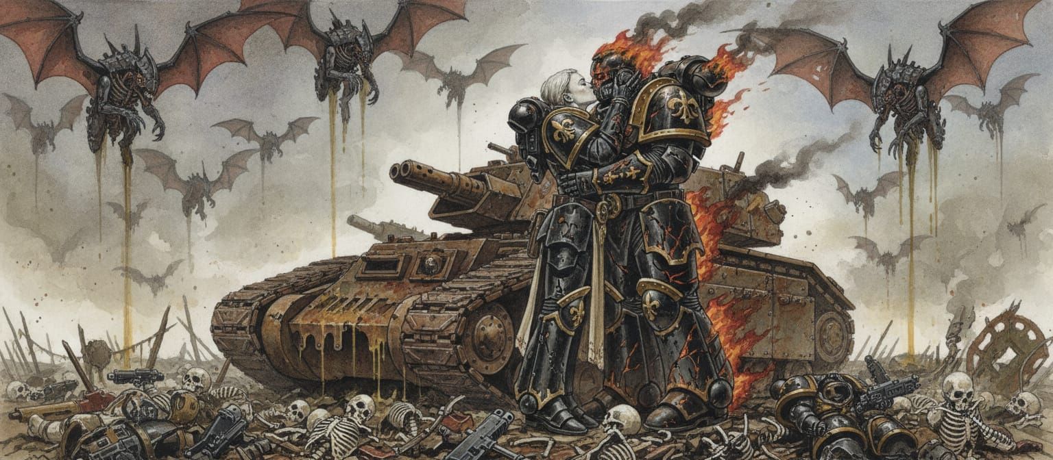 Warhammer 40k Sister of Battle Embraces Legion Marine