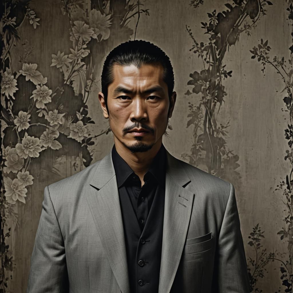 Yakuza Assassin Portrait in Baroque Style